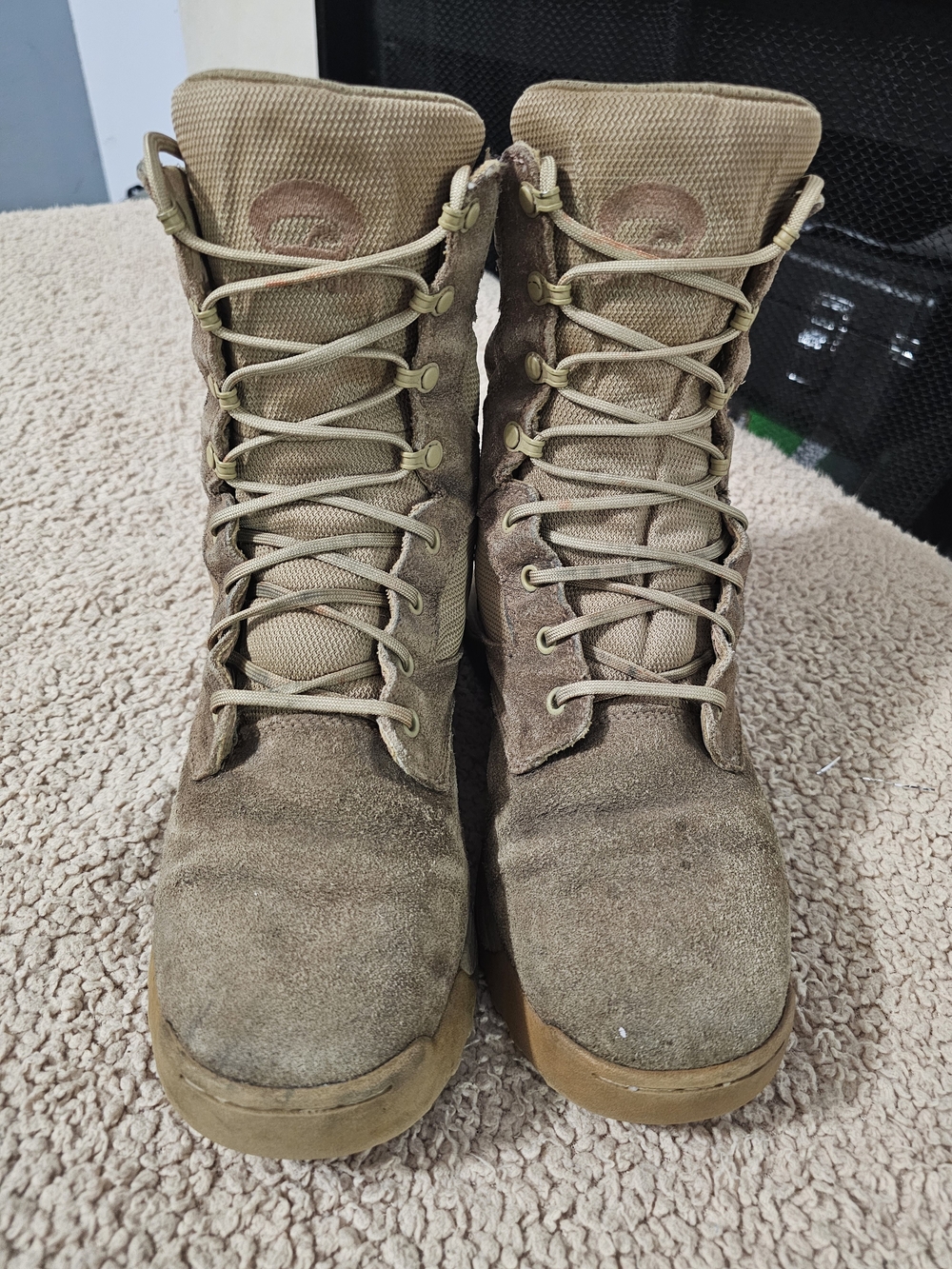 Womens Tactical Desert Tan Suede Boots - Sand Storm